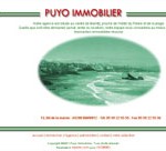 1ère version du site Puyo Immobilier.