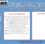 1ère version de OK!Immo, site regroupant les annonces immobilières des professionnels de l'immobilier du Pays Basque, Béarn et Landes